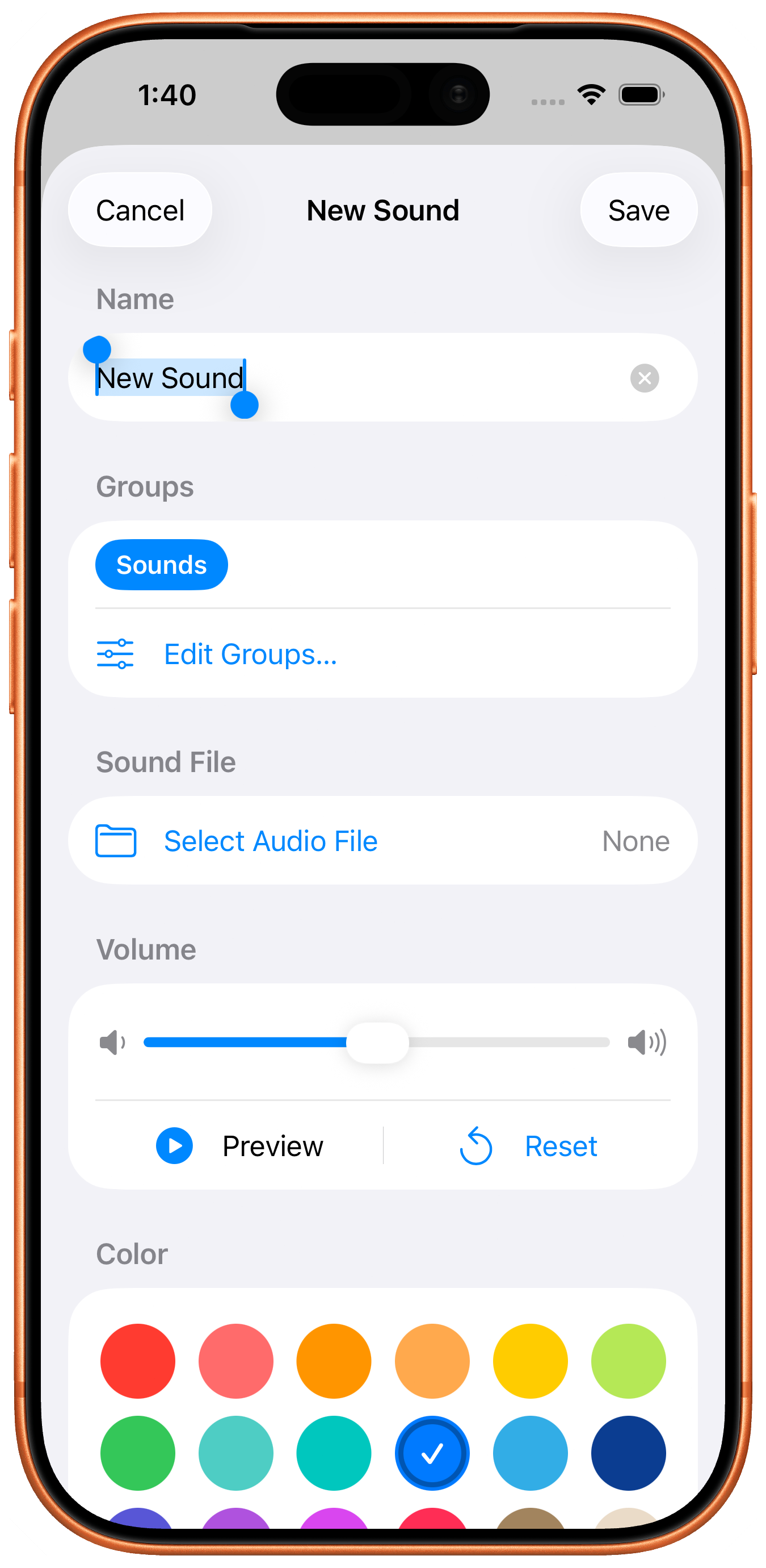 NoiseBox on iPhone — new sound editor
